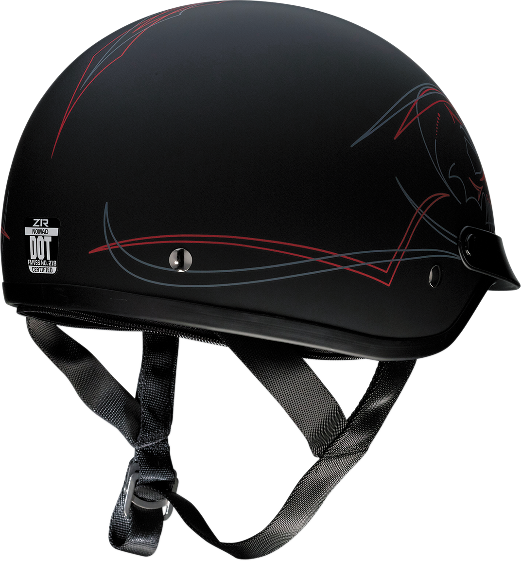 Z1R Nomad Motorcycle Helmet - Evilocity - Flat Black - XS 0103-1252