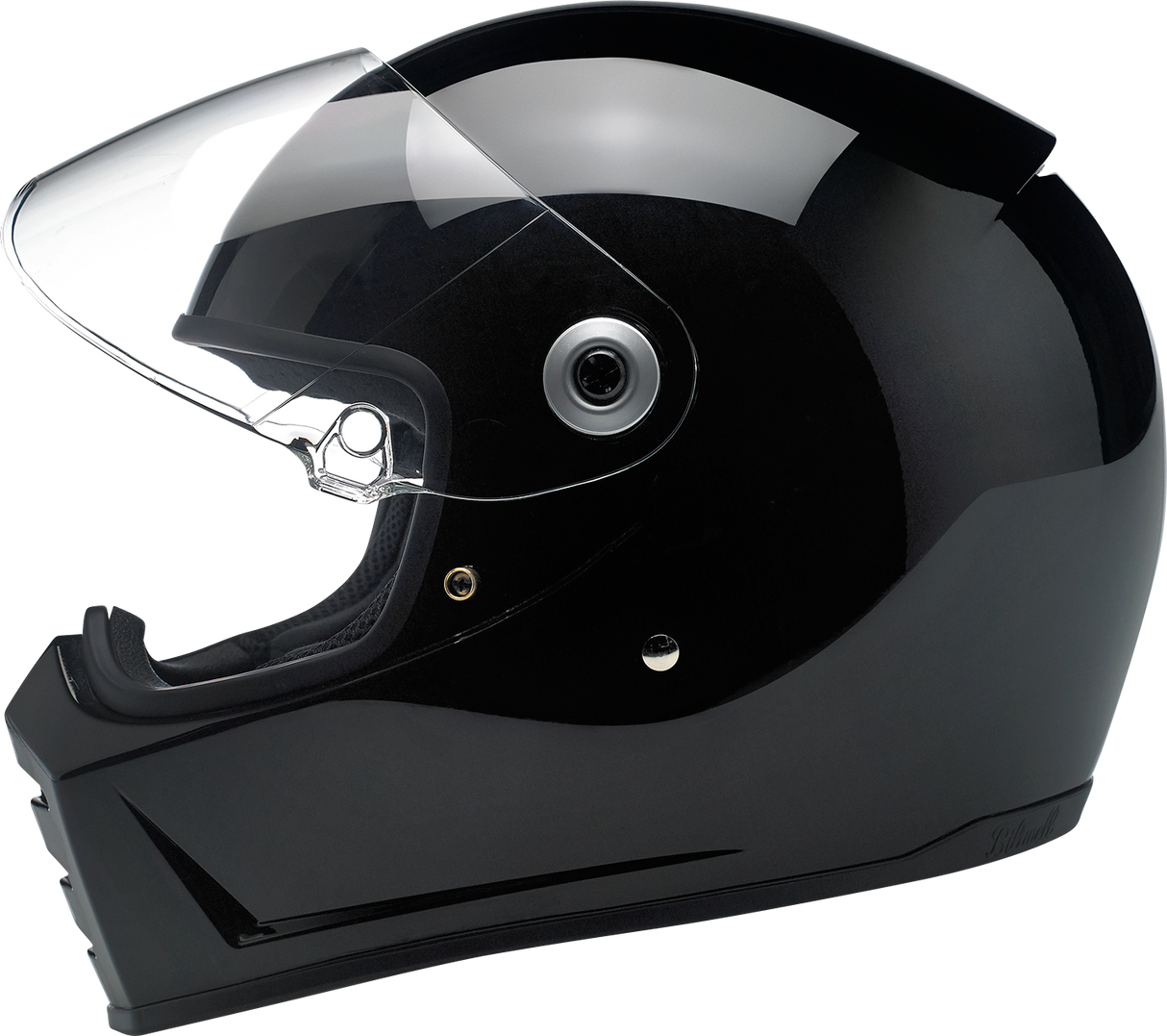 BILTWELL Lane Splitter Motorcycle Helmet - Gloss Black - Small 1004-101-102