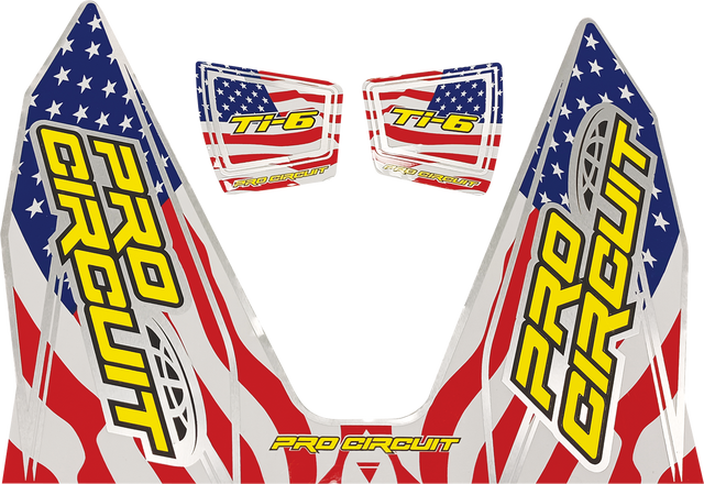 PRO CIRCUIT Ti-6 Decal - Stars and Stripes DC22TI6-SS