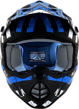 AFX FX-17Y Motorcycle Helmet - Attack - Matte Black/Blue - Large 0111-1410