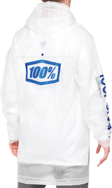 100% Torrent Raincoat - Clear - Small 20040-00010