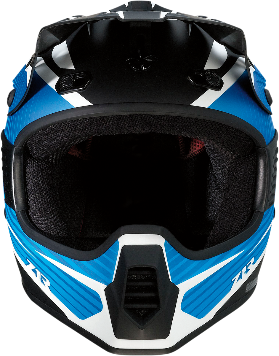 Z1R Child Rise Motorcycle Helmet - Flame - Blue - L/XL 0111-1436