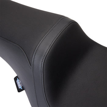 DRAG SPECIALTIES Predator 1Up Seat - Vinyl - Black - Smooth - FLH '08-'23 0801-1480