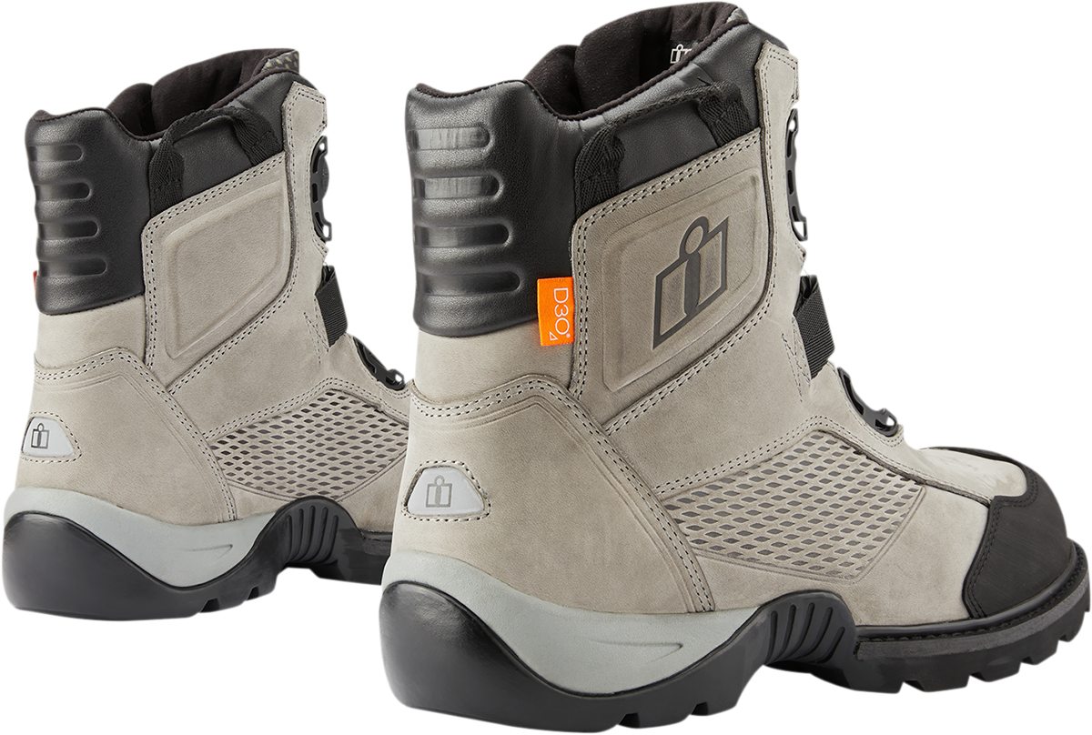 ICON Stormhawk Boots - Gray - Size 7 3403-1173