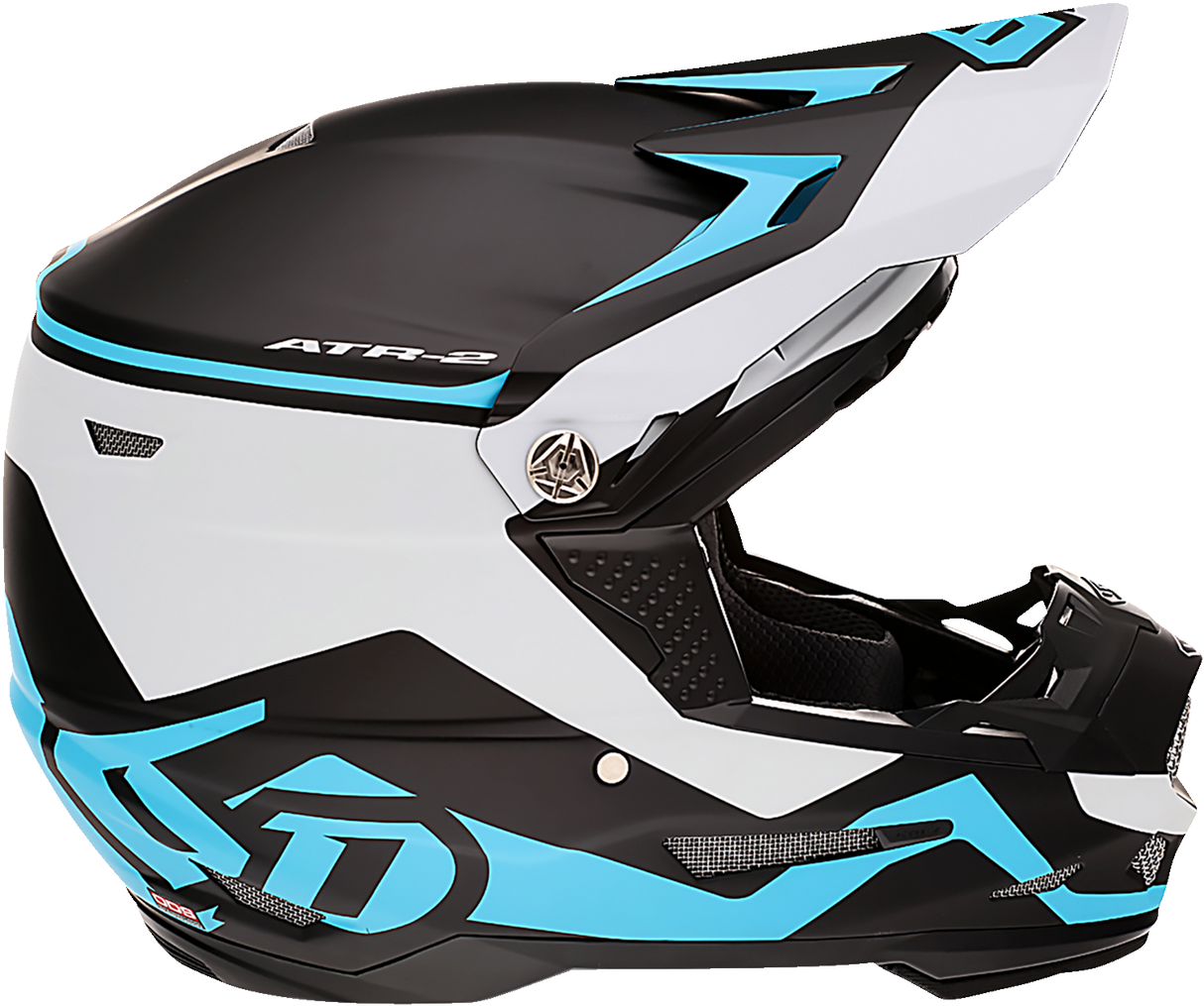 6D ATR-2 Motorcycle Helmet - Drive - Cyan - Medium 12-2726