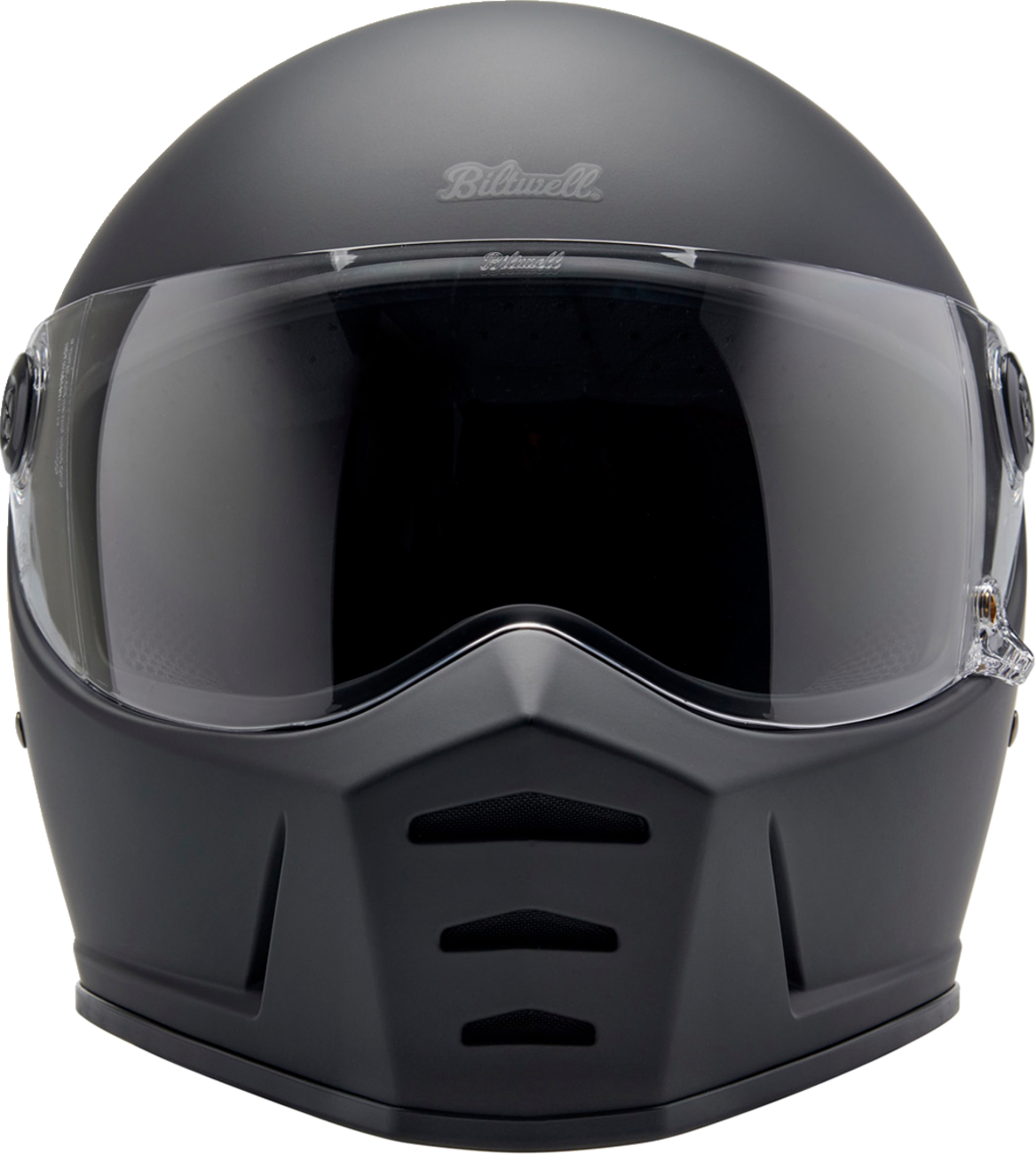 BILTWELL Lane Splitter Motorcycle Helmet - Flat Black - Medium 1004-201-503