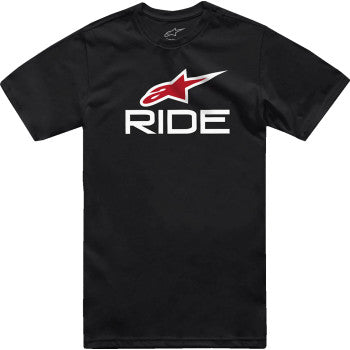 ALPINESTARS Ride 4.0 T-Shirt - Black/White/Red - 2XL 1214-73112-123-2XL