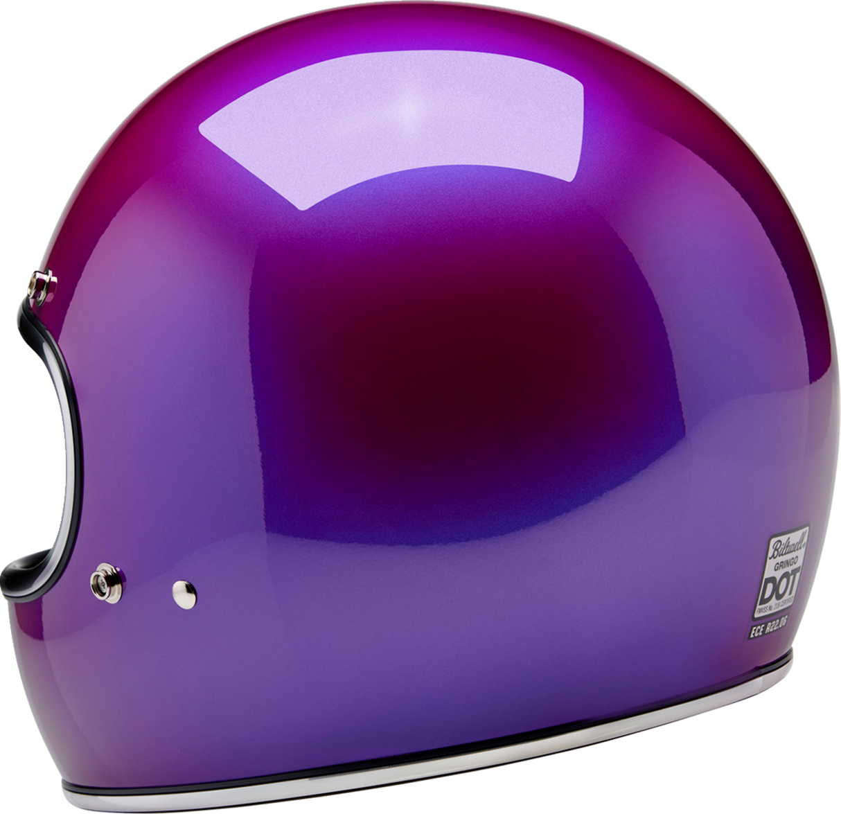 BILTWELL Gringo Motorcycle Helmet - Metallic Grape - XS 1002-339-501