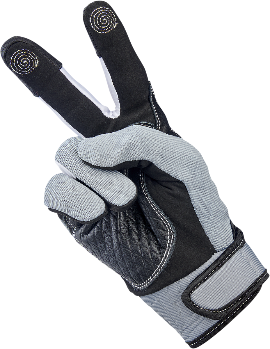 BILTWELL Baja Gloves - Gray - XL 1508-1101-305