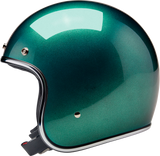 BILTWELL Bonanza Motorcycle Helmet - Metallic Catalina Green - Medium 1001-358-203