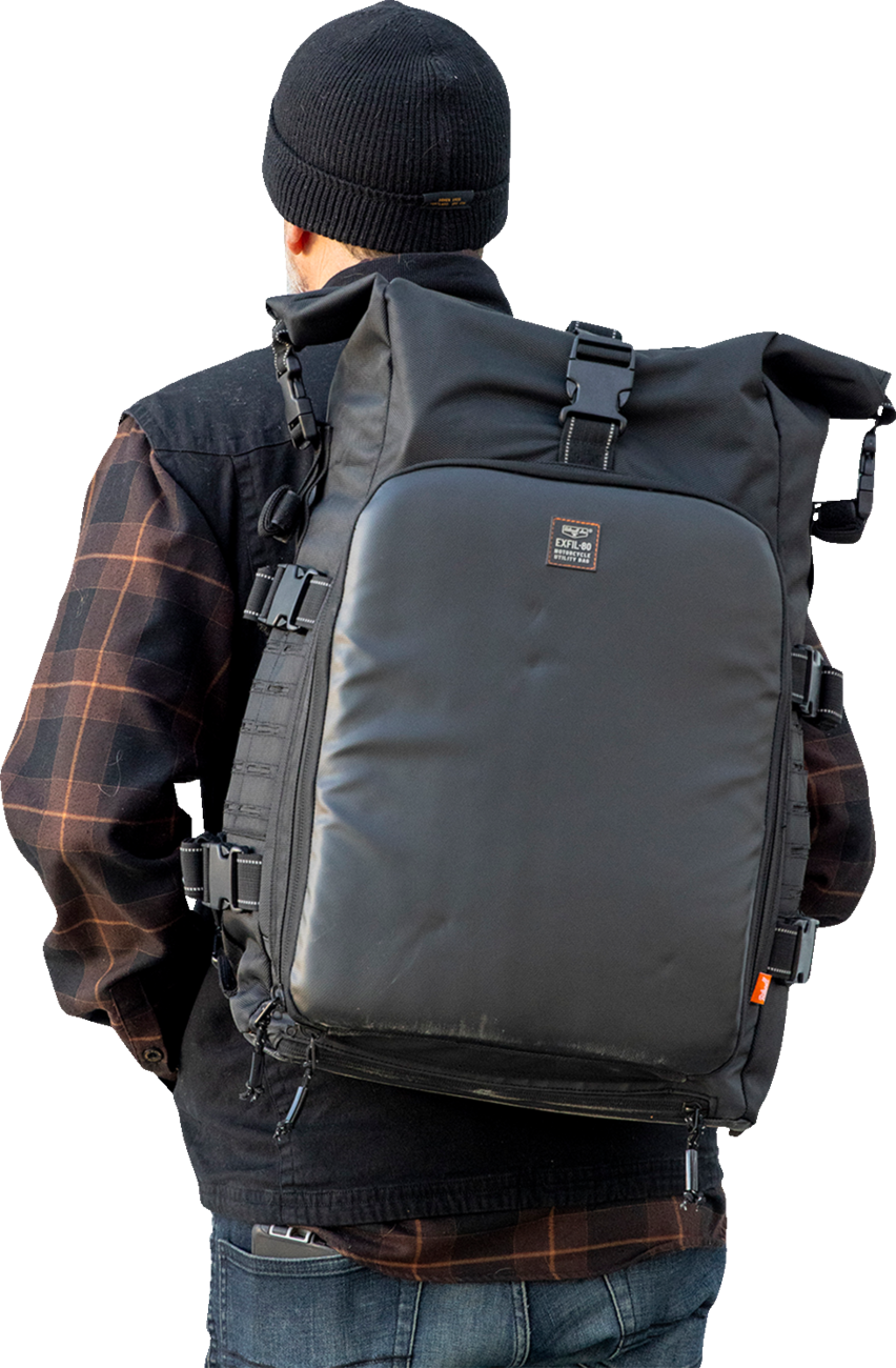 BILTWELL EXFIL-80 Motorcycle Bag - Gen 2 - Black 3014-01