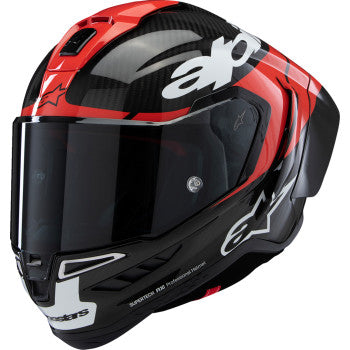 ALPINESTARS Supertech R10 Motorcycle Helmet - Element - Carbon/Red/White - Medium 8200324-1363-M