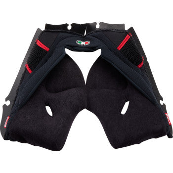 AGV Pista GP RR Cheek Pads - Black/Red - Small 2018500056606S