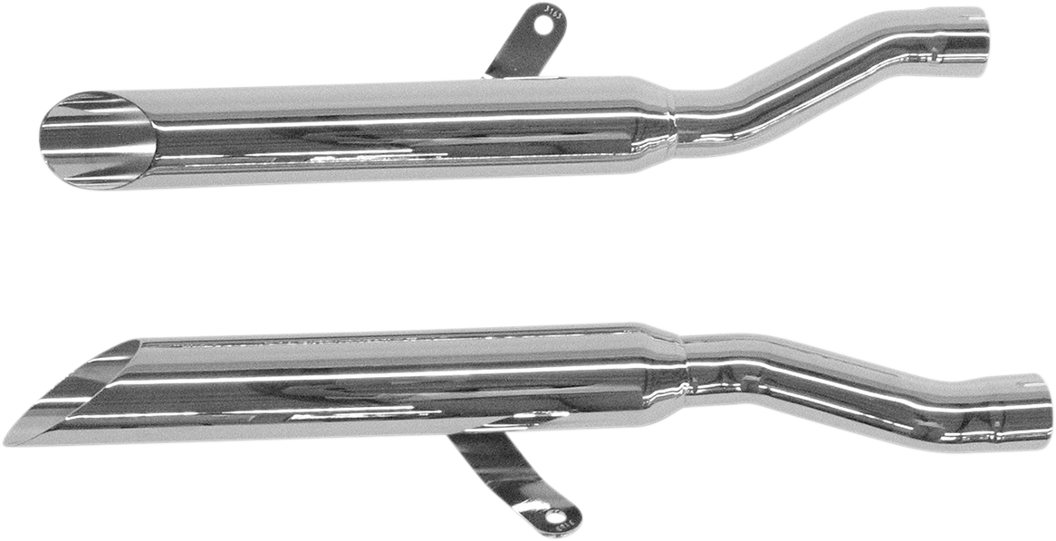 Suzuki Boulevard S50, Intruder 700 750 800 Exhausts, Cobra Slip-On Slashcut Chrome Mufflers 3163TSSC