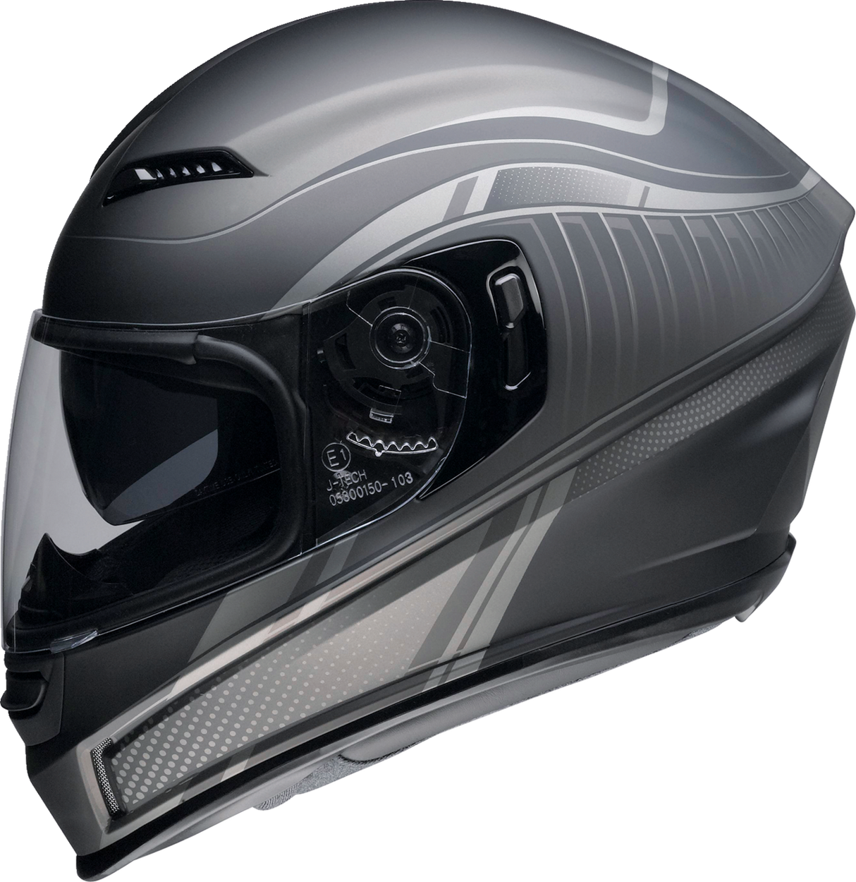 Z1R Jackal Motorcycle Helmet - Dark Matter - Steel - XS 0101-14862