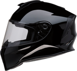 Z1R Youth Warrant Motorcycle Helmet - Gloss Black - Medium 0102-0243