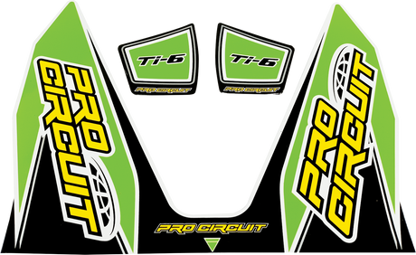 PRO CIRCUIT Ti-6 Decal - Green DC22TI6-GRN