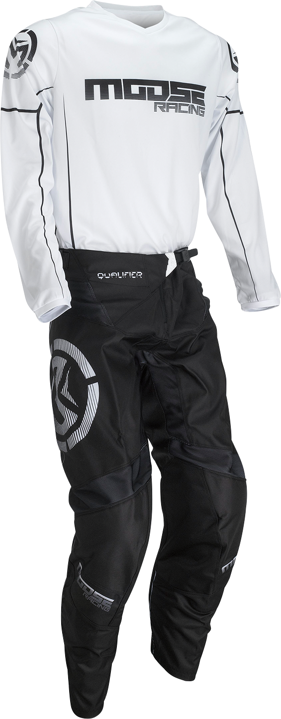 MOOSE RACING Qualifier® Pants - Black/White - 28 2901-10350