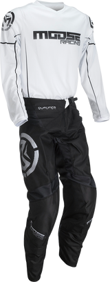 MOOSE RACING Qualifier® Pants - Black/White - 28 2901-10350