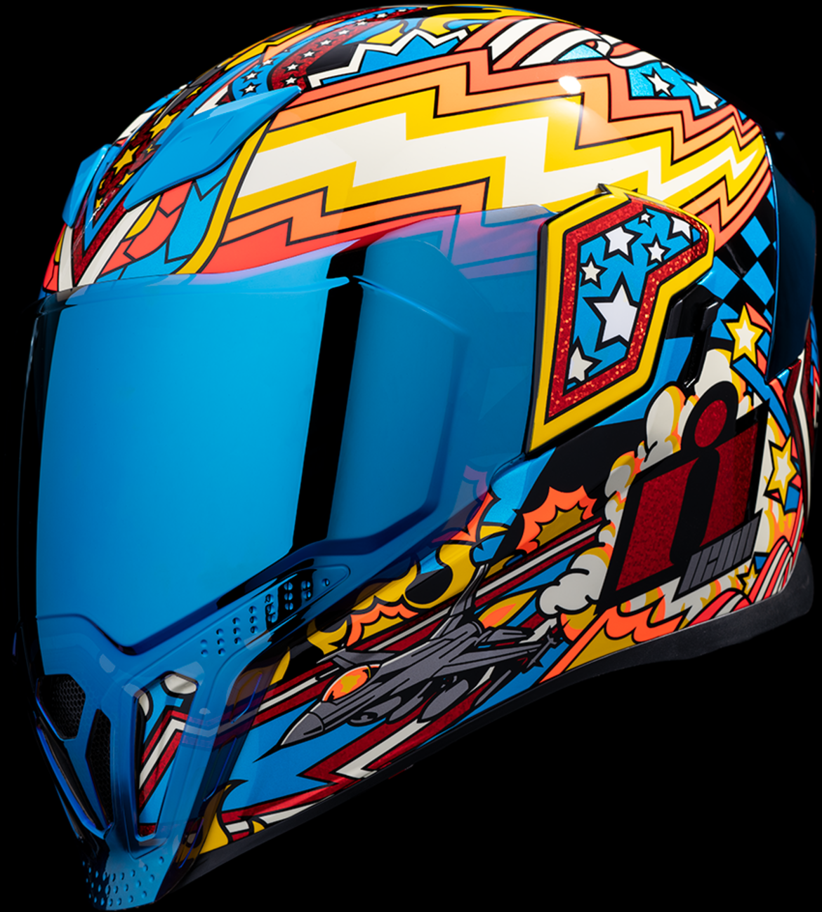 ICON Airflite™ Motorcycle Helmet - Flyboy - Blue - 2XL 0101-16015