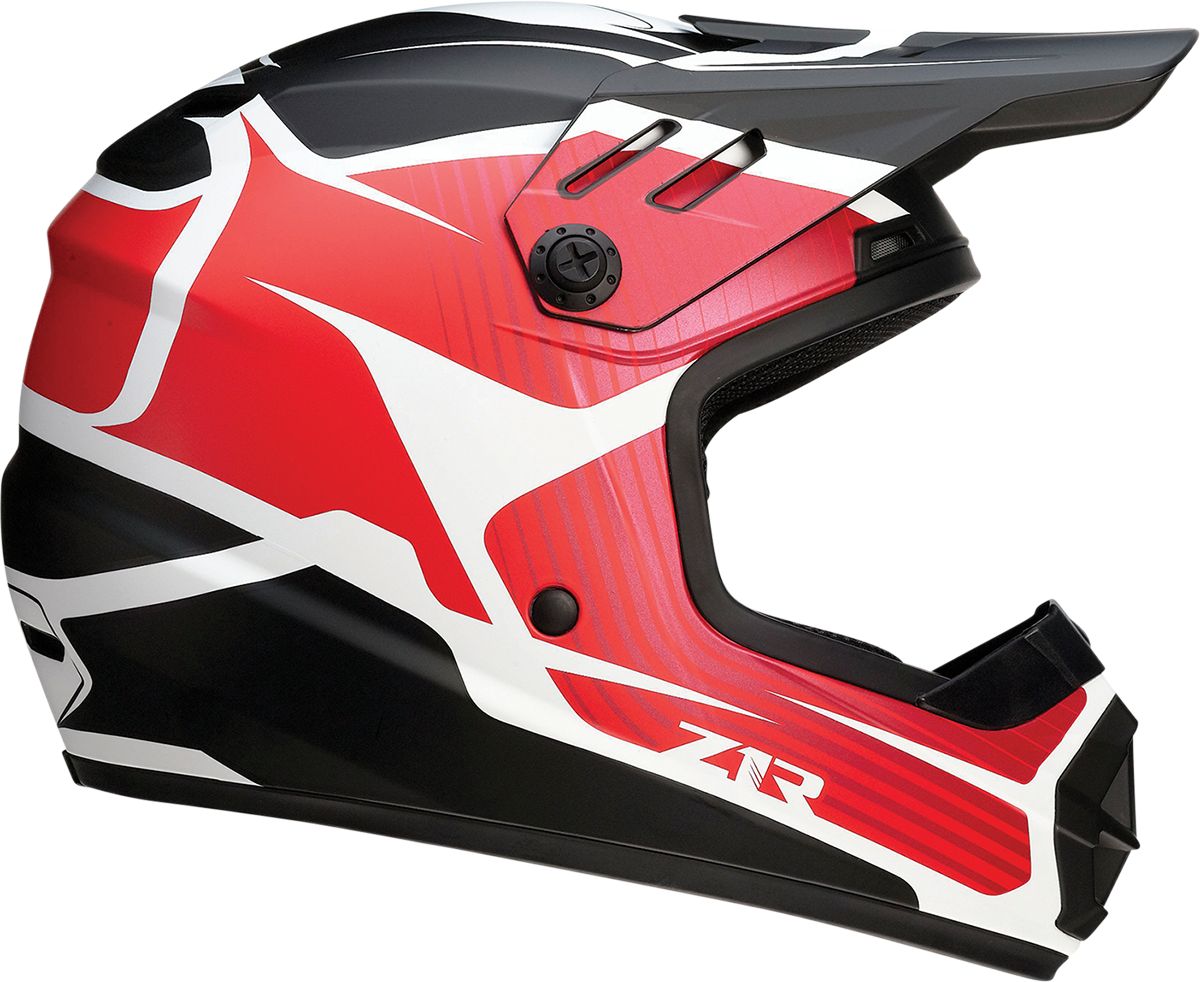 Z1R Youth Rise Motorcycle Helmet - Flame - Red - Large 0111-1447