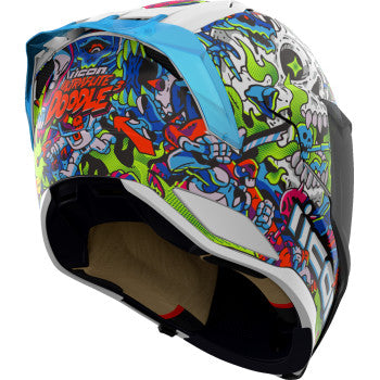 ICON Ultraflite Helmet - Doodle 3 - MIPS® - Blue - Large 0101-18064