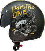 Z1R Saturn Motorcycle Helmet - Trust No One - Black/Yellow - XS 0104-2852