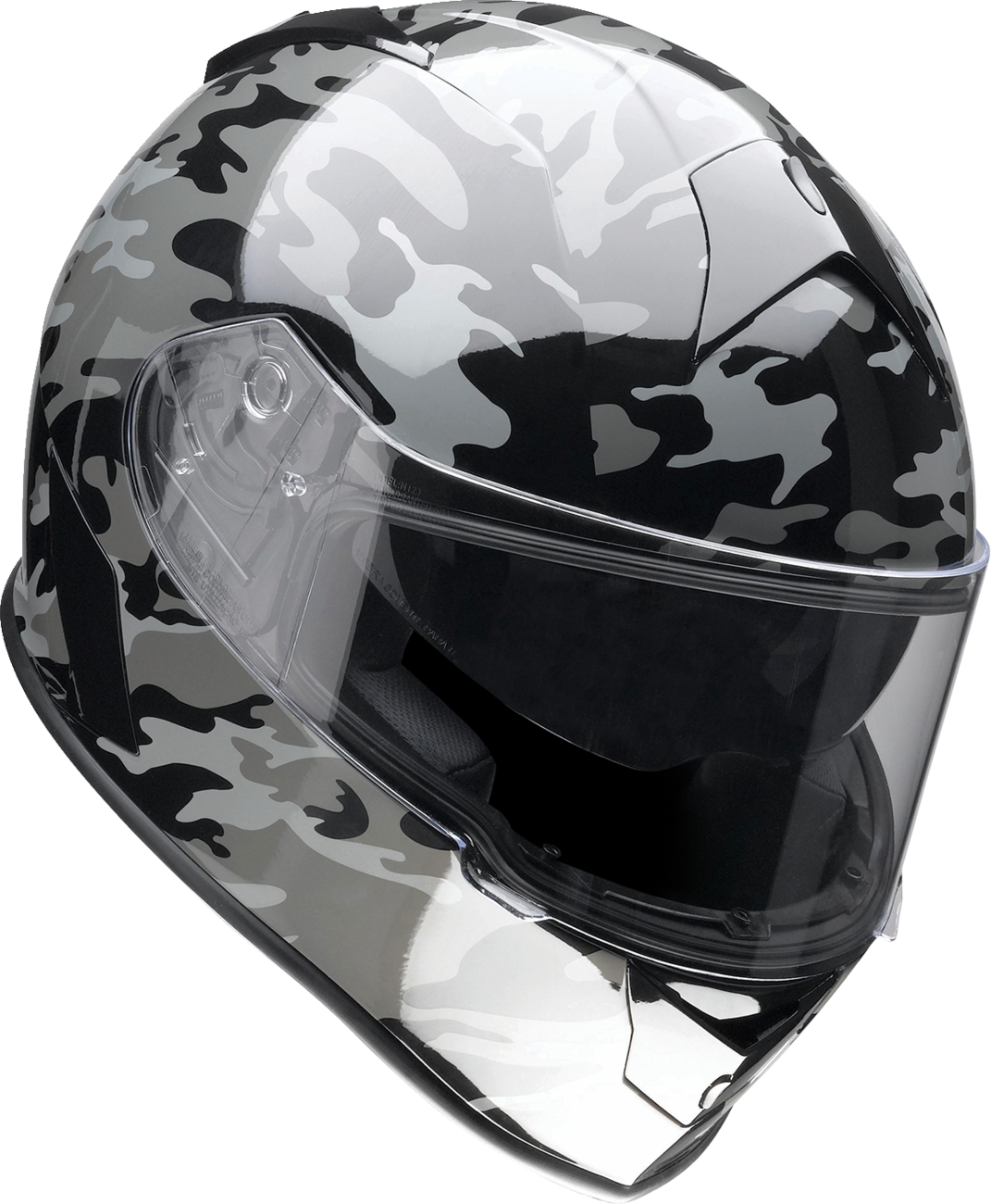 Z1R Warrant Motorcycle Helmet - Camo - Black/Gray - Small 0101-14366