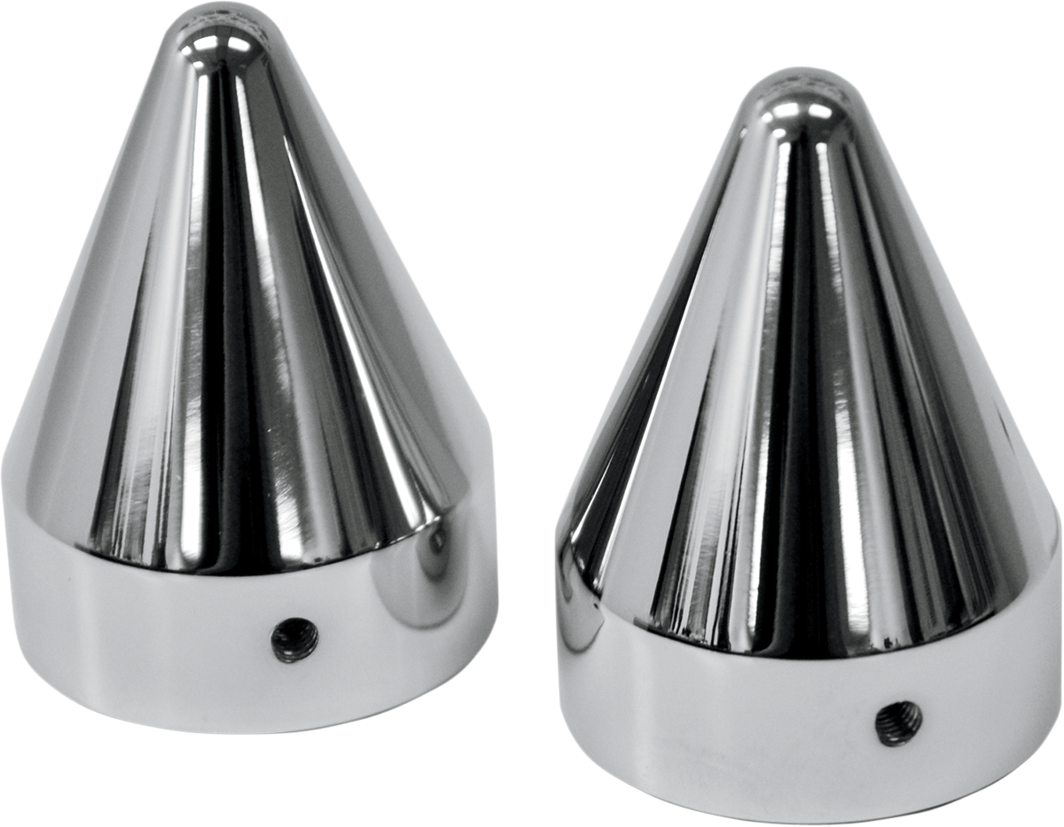 LA CHOPPERS Axle Caps - Chrome - Spike LA-7811-00