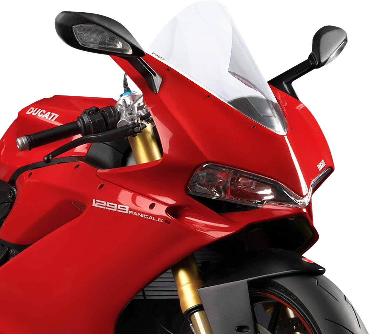 PUIG HI-TECH PARTS Race Windscreen - Clear - Panigale 7621W