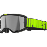 ALPINESTARS Goggles Vision 5 Goggles - Hollow - Charcoal/Yellow Fluo - Silver Mirror 5102225-1470