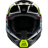 ALPINESTARS Youth SM3 Motorcycle Helmet - Wurx - Gloss Black/Yellow Fluo/Blue/Red - Small 8302025-1574-YS