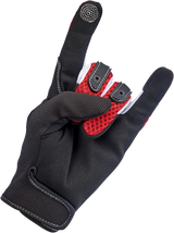 BILTWELL Anza Gloves - Red - Large 1507-0801-004