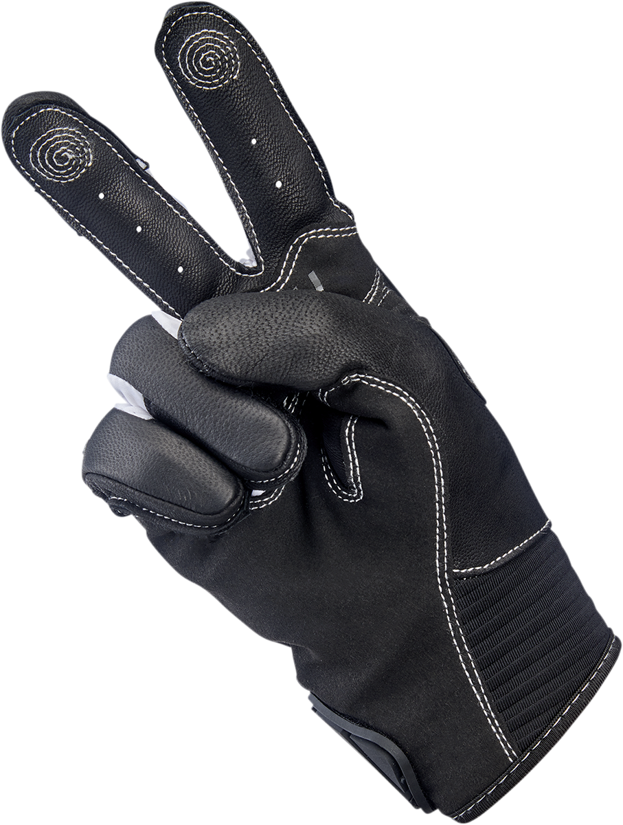 BILTWELL Bridgeport Gloves - Gray - Large 1509-1101-304