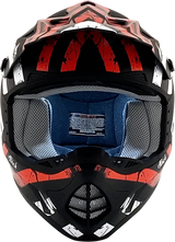 AFX FX-17 Motorcycle Helmet - Attack - Matte Black/Red - Medium 0110-7150