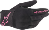 ALPINESTARS Women Copper Gloves - Black/Fuchsia - Medium 3598420-1039-M