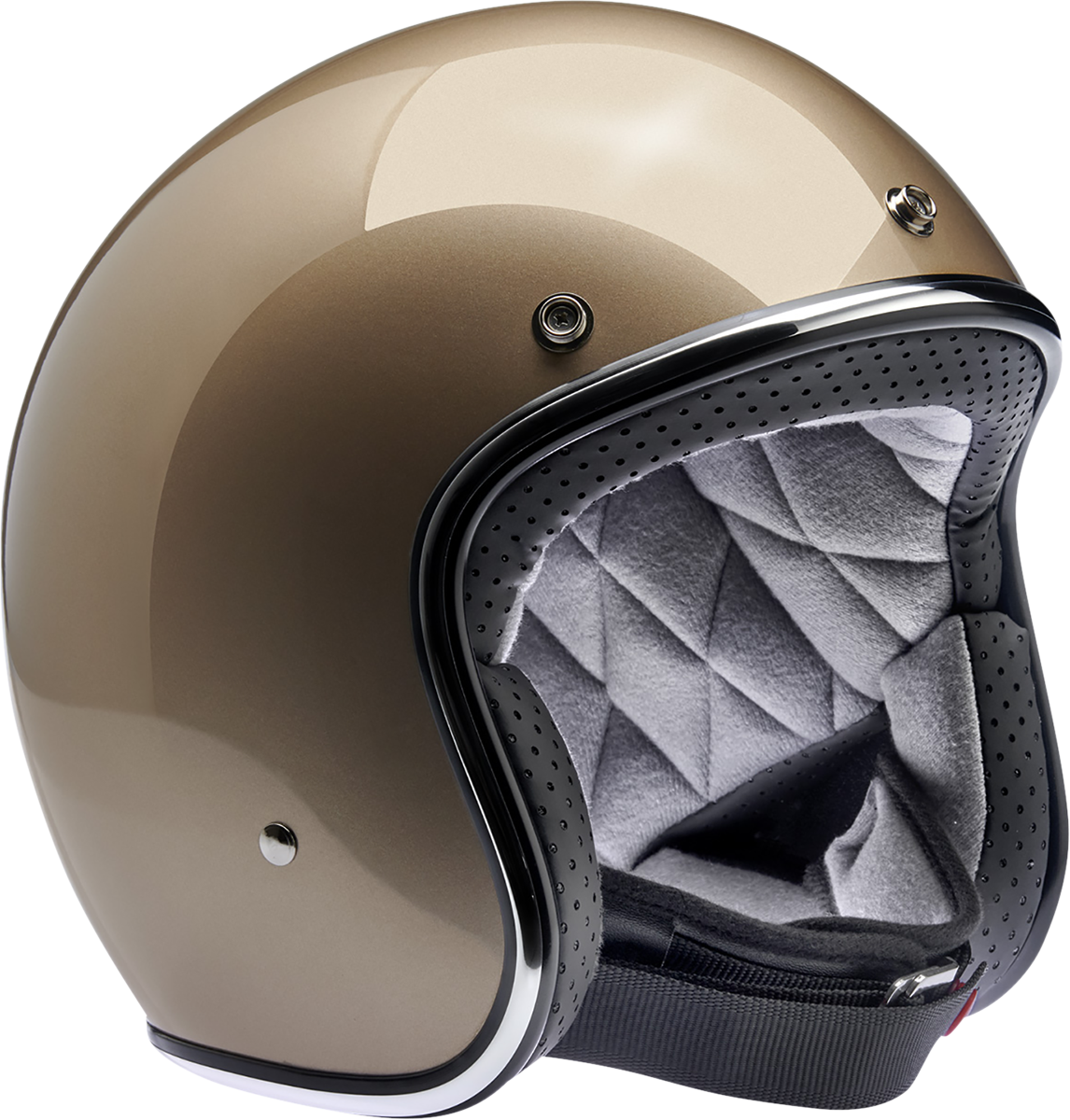 BILTWELL Bonanza Motorcycle Helmet - Metallic Champagne - XS 1001-328-201