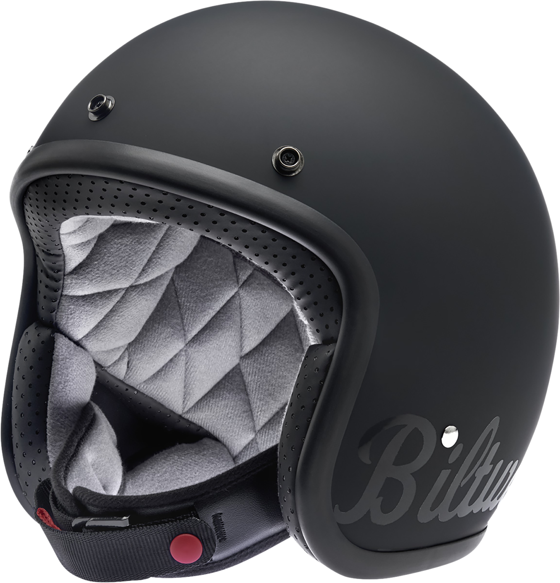 BILTWELL Bonanza Helmet - Flat Black Factory - XS 1001-638-201