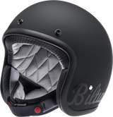 BILTWELL Bonanza Motorcycle Helmet - Flat Black Factory - XS 1001-638-201