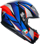 AGV K6 S Motorcycle Helmet - Slashcut - Black/Blue/Red - Small 2118395002015S