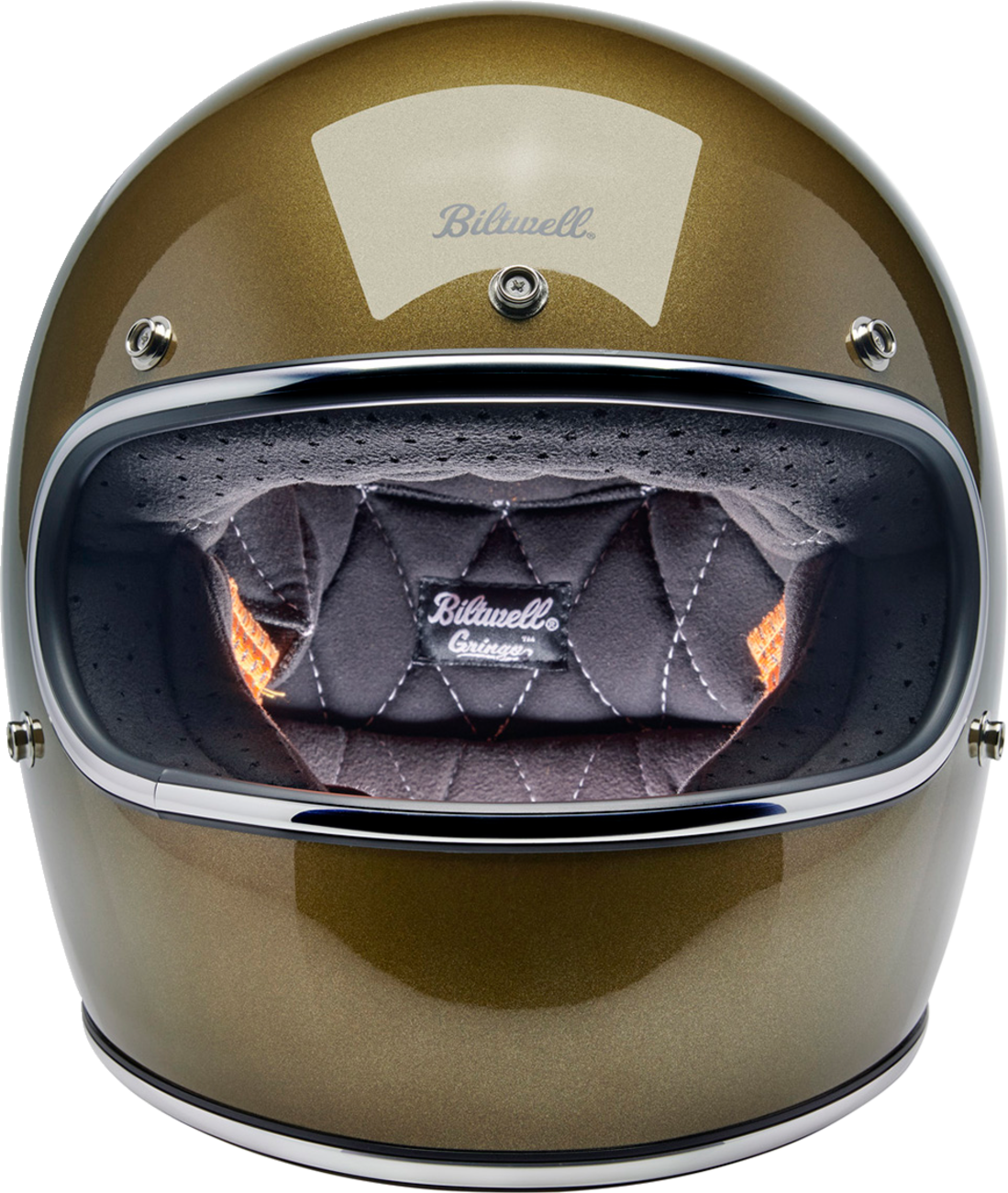 BILTWELL Gringo Motorcycle Helmet - Ugly Gold - XS 1002-363-501