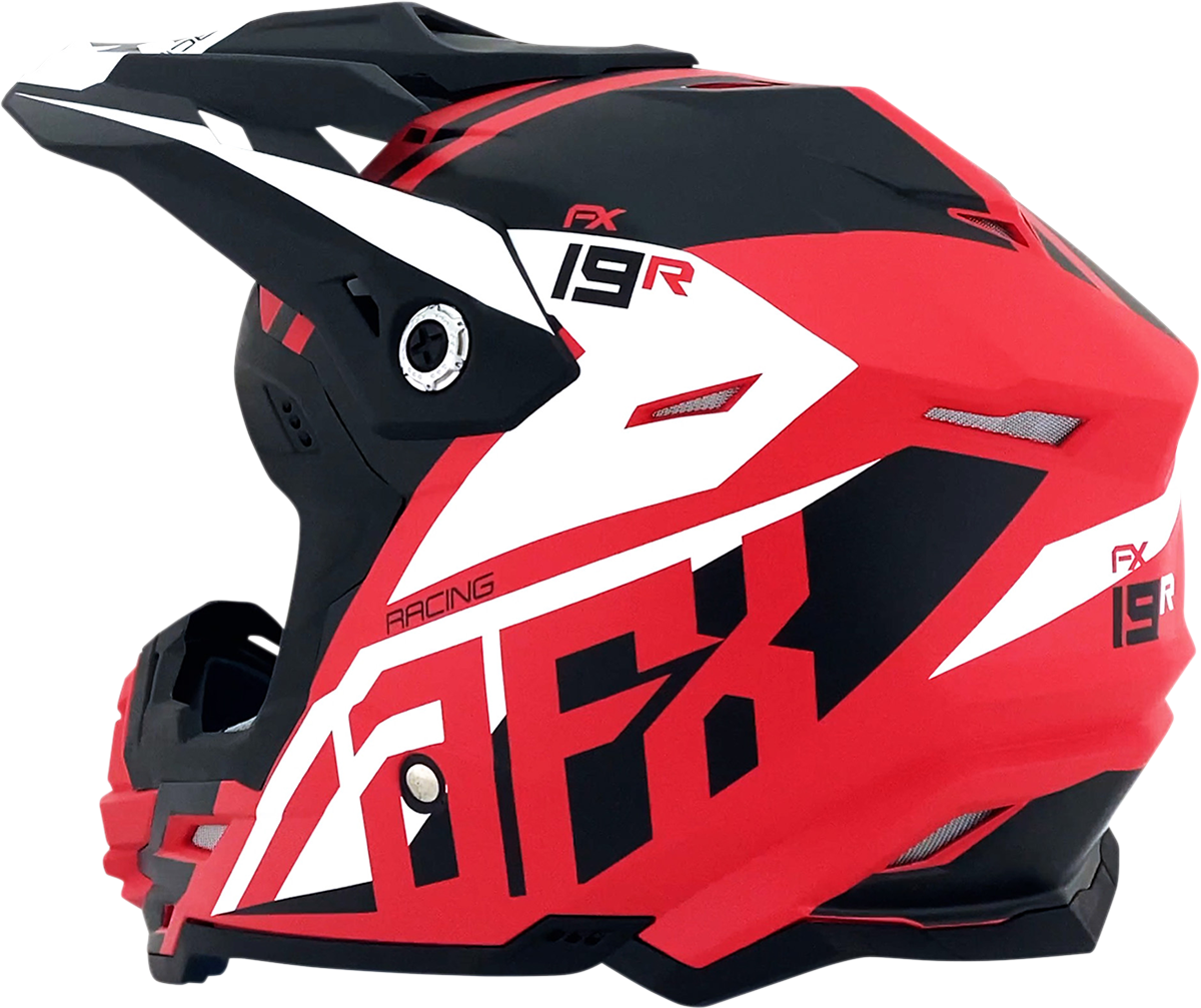 AFX FX-19R Motorcycle Helmet - Racing - Matte Red - Medium 0110-7064