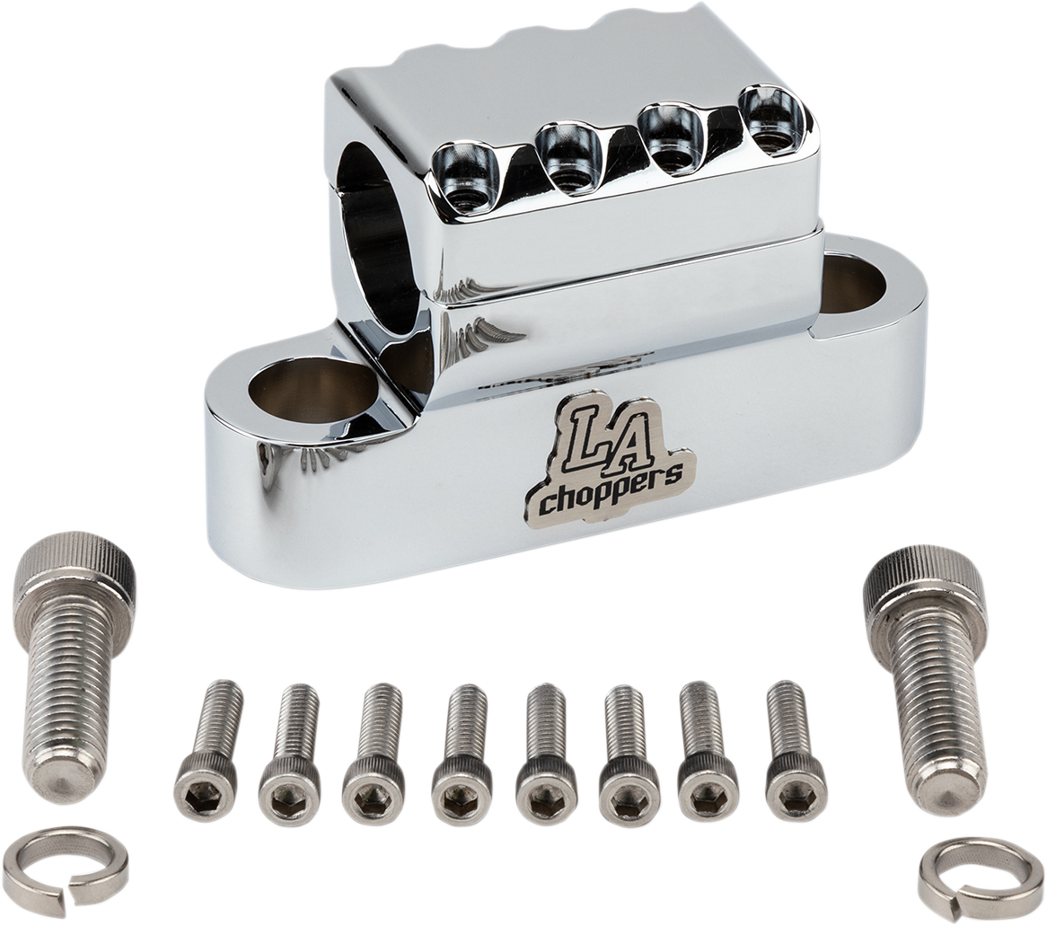 LA CHOPPERS Clamp - Kage Fighter - Chrome LA-7335-XXC
