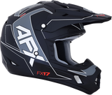 AFX FX-17 Motorcycle Helmet - Aced - Matte Black/White - Large 0110-6491