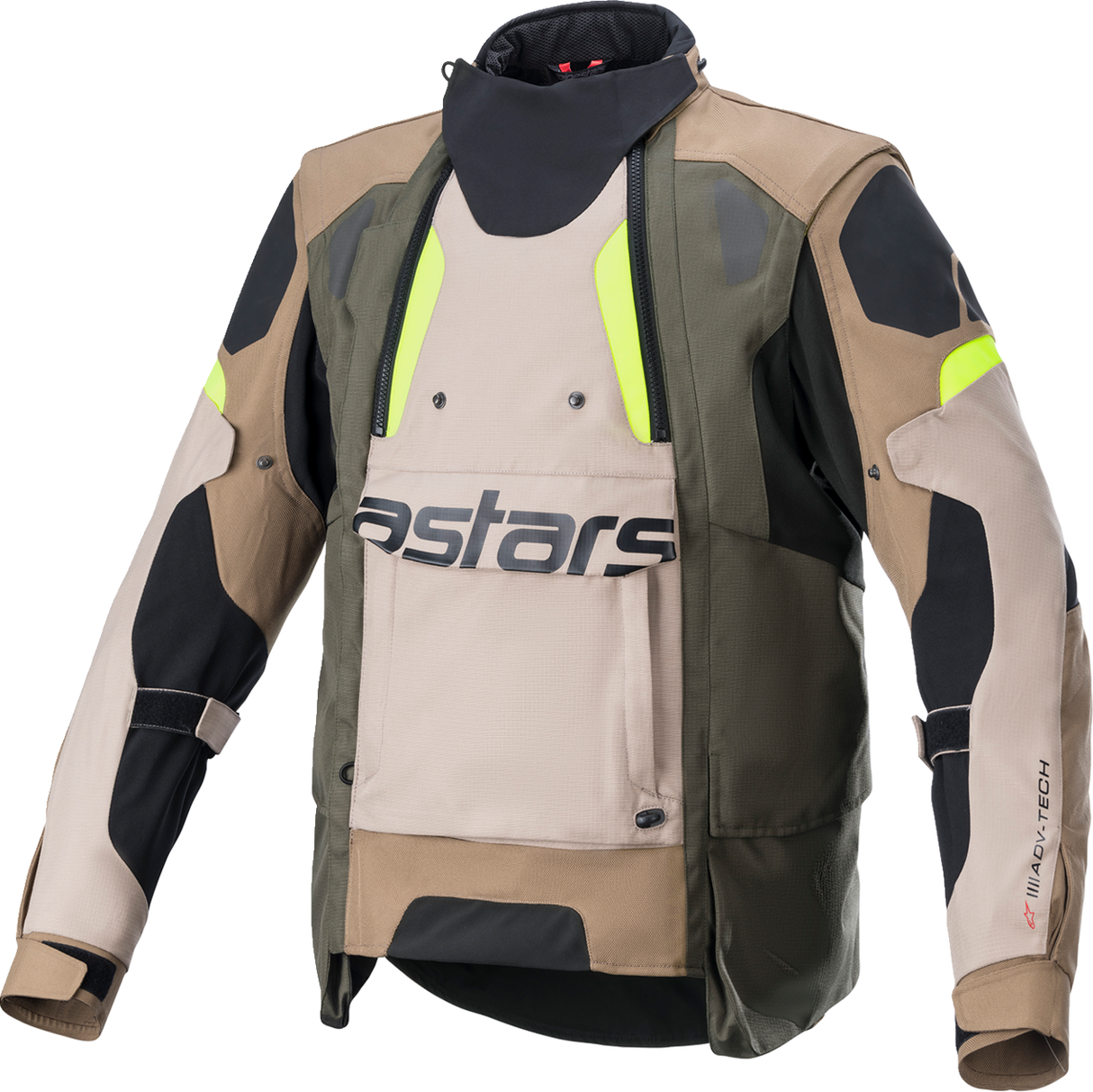 ALPINESTARS Halo Drystar® Jacket - Black/Sand/Yellow - 2XL 3204822-865-2X