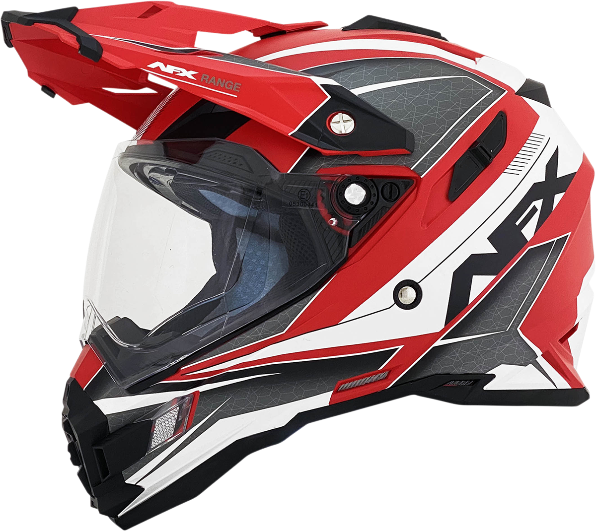 AFX FX-41 Motorcycle Helmet - Range - Matte Red - Medium 0140-0067