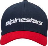 ALPINESTARS Linear Hat - Navy/Red - Small/ Medium 1230810057030SM