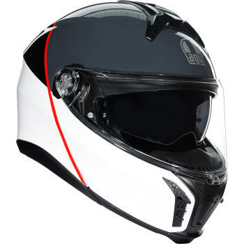 AGV Tourmodular Motorcycle Helmet - Balance - White/Gray/Red - Medium 211251F2OY00212