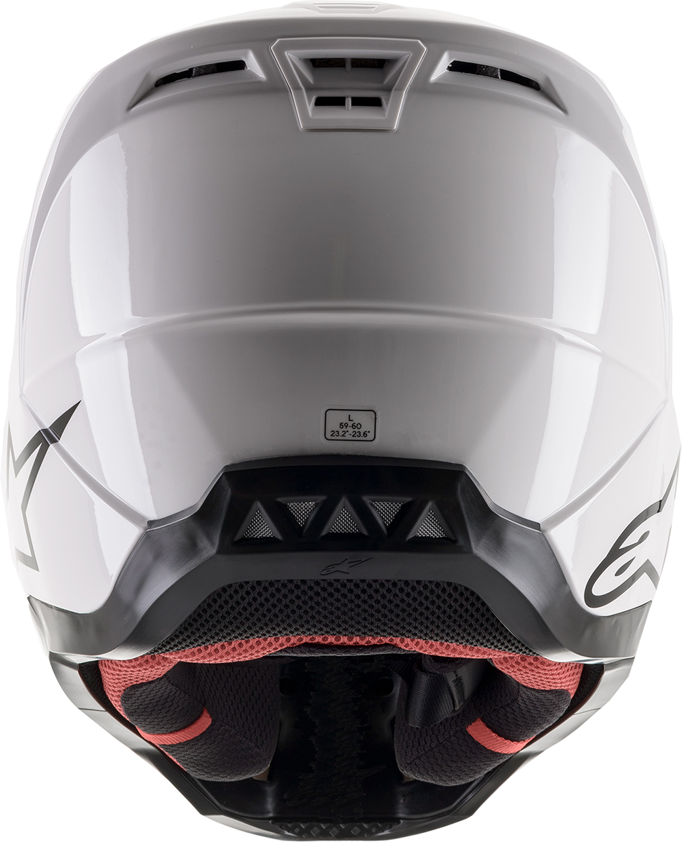 ALPINESTARS SM5 Motorcycle Helmet - Solid - Gloss White - 2XL 8303121-2180-2X