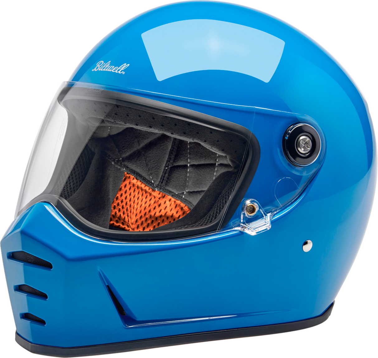 BILTWELL Lane Splitter Motorcycle Helmet - Gloss Tahoe Blue - 2XL 1004-129-506